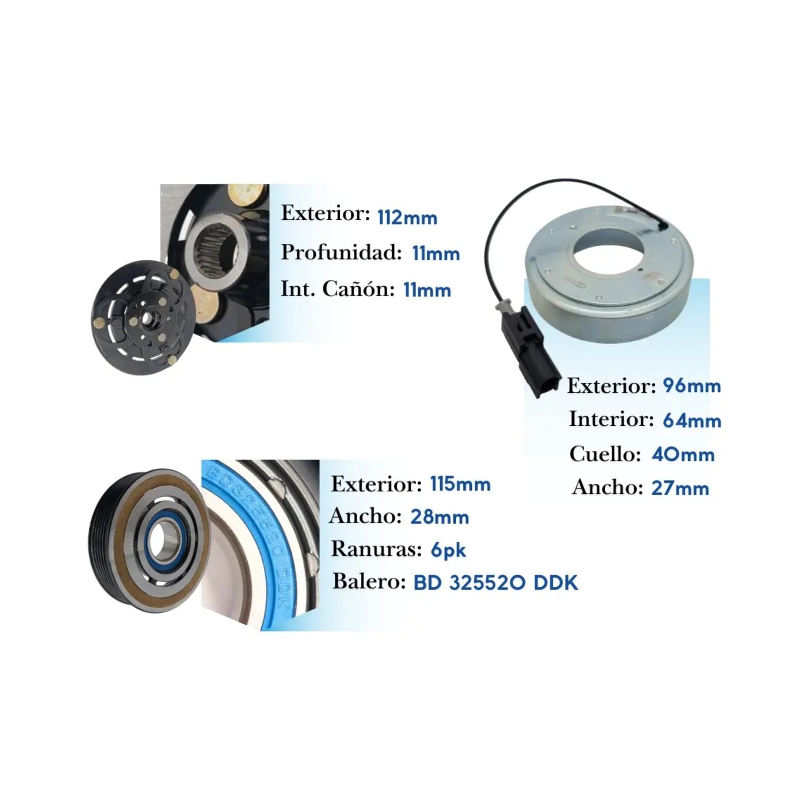 5 Kit de Clutch KE118