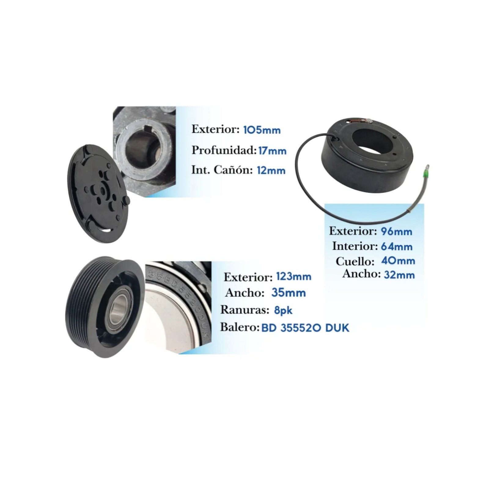 KE005-6 Kit de Clutch KE005