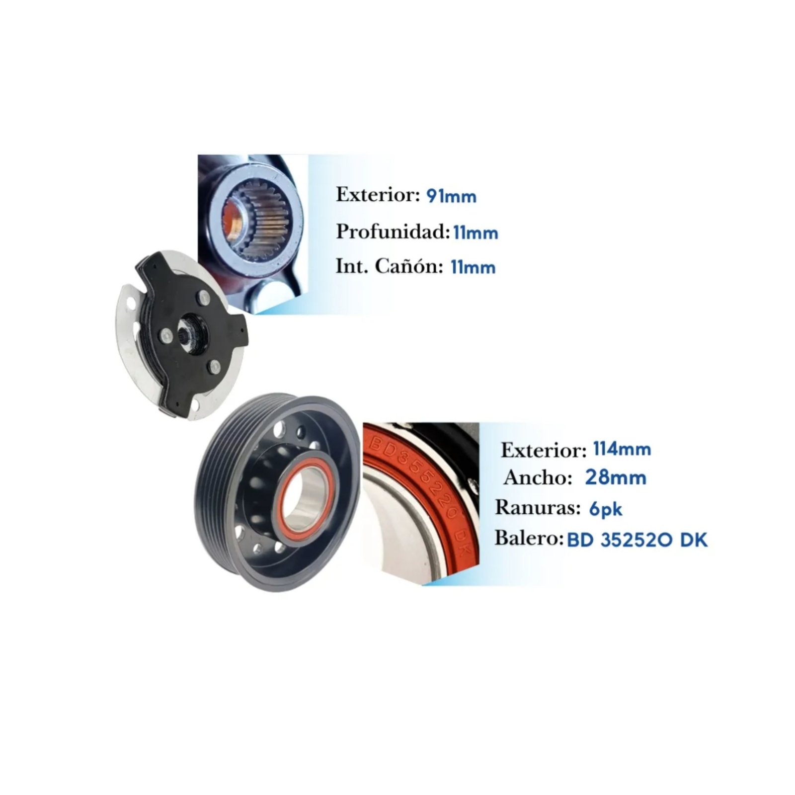 KE020 (5) Kit de Clutch KE020