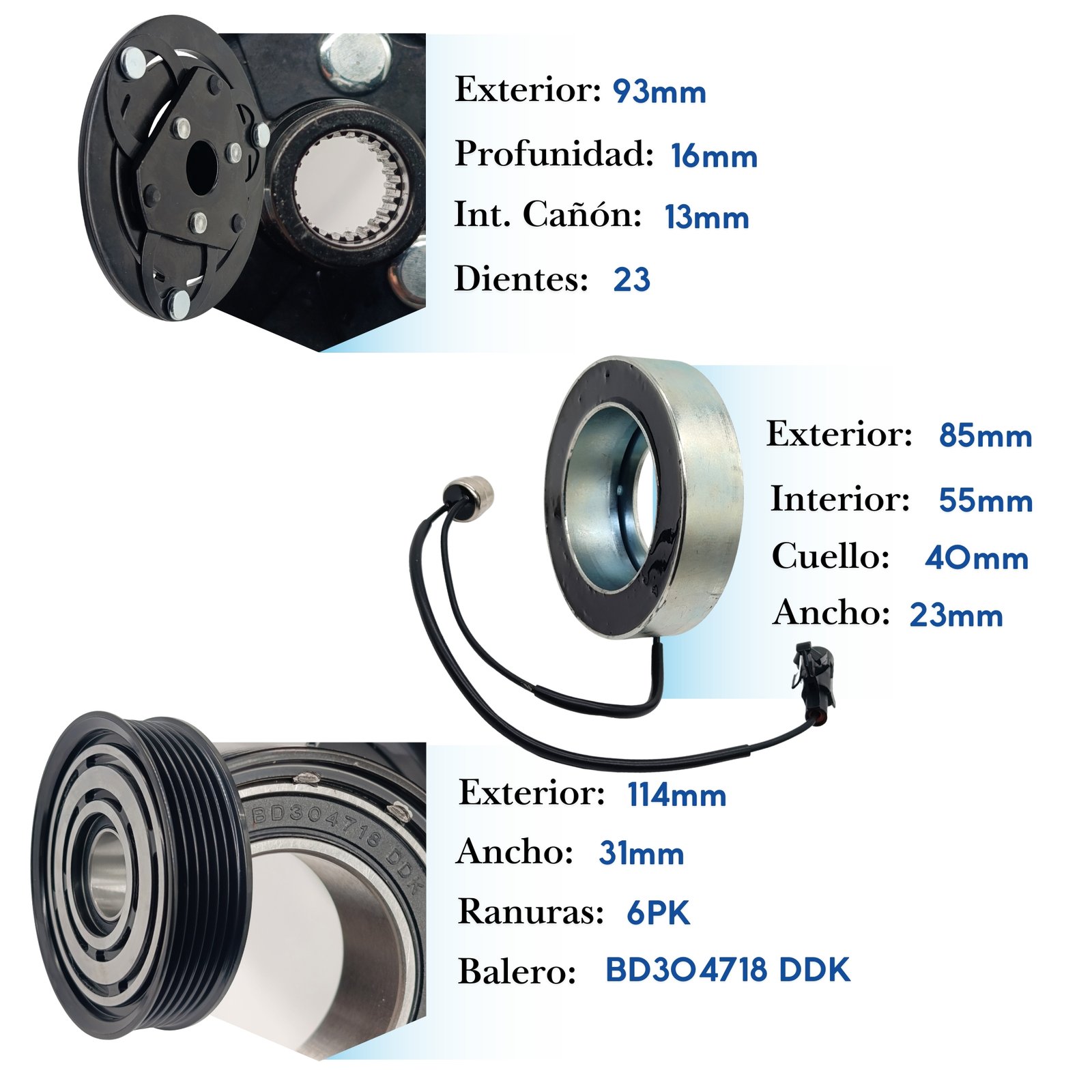 KE116 (5) Kit de Clutch KE116
