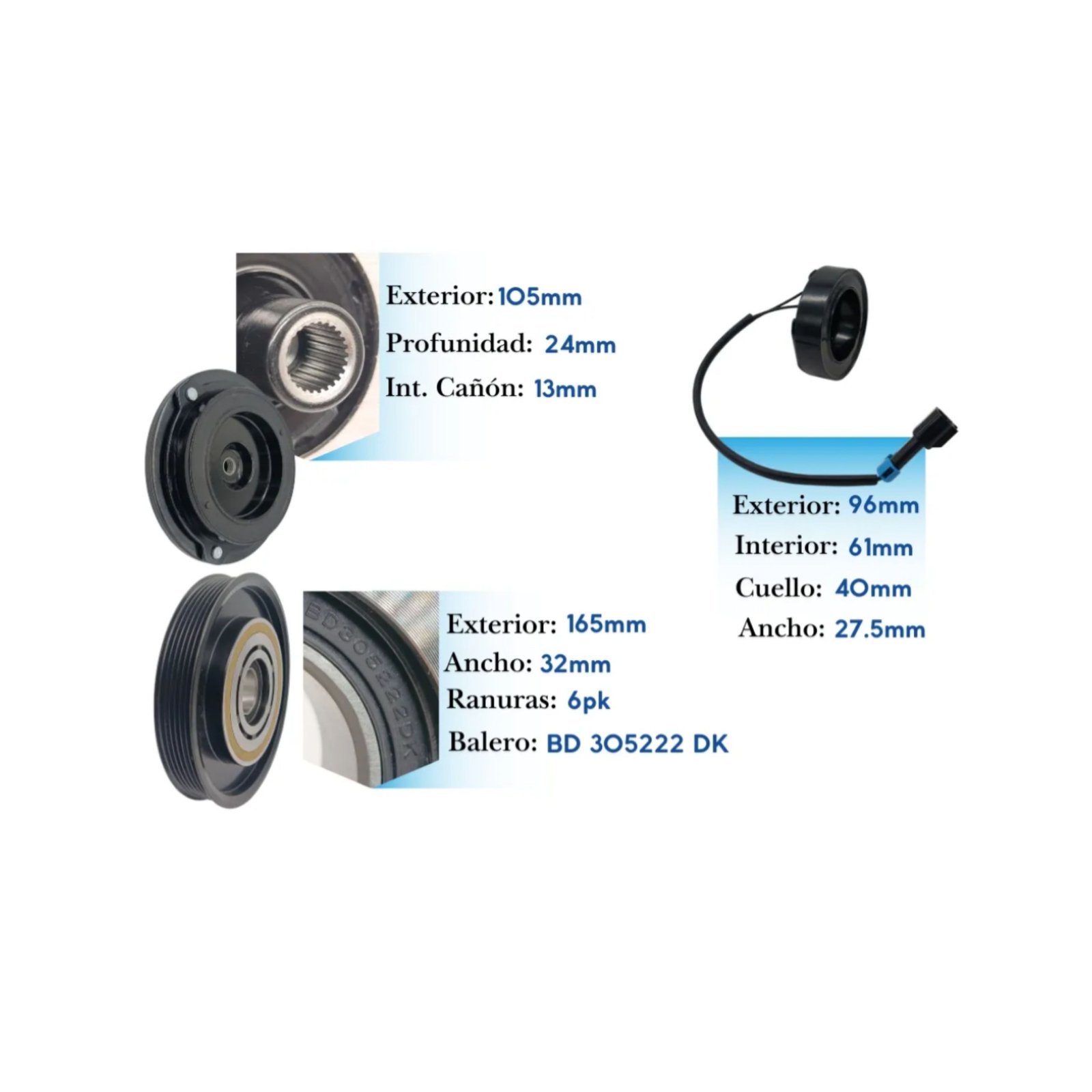 KE136 (5) Kit de Clutch KE136