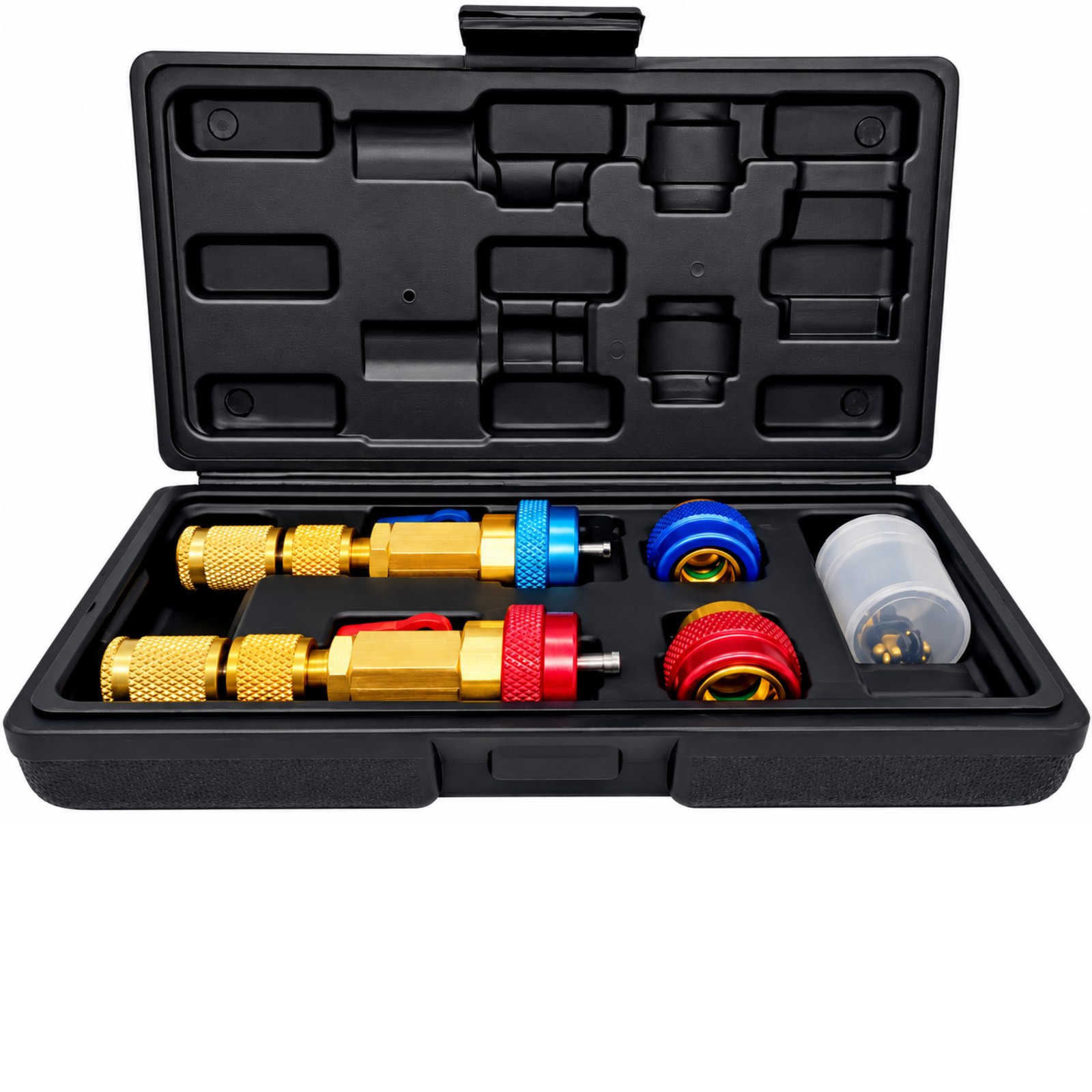 2 HE035 Kit Herramienta Saca Pivotes R1234yf/r134a Alta y Baja