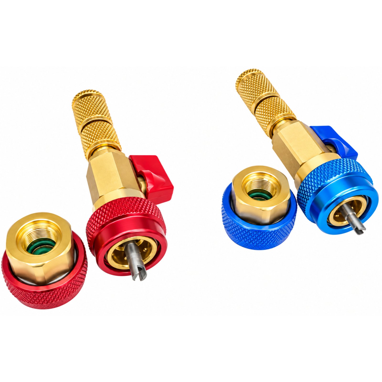 5 HE035 Kit Herramienta Saca Pivotes R1234yf/r134a Alta y Baja