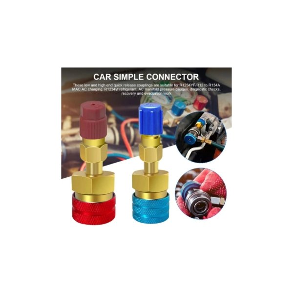 HE027 Kit Cople Carga Adaptador Gas, Alta y Baja