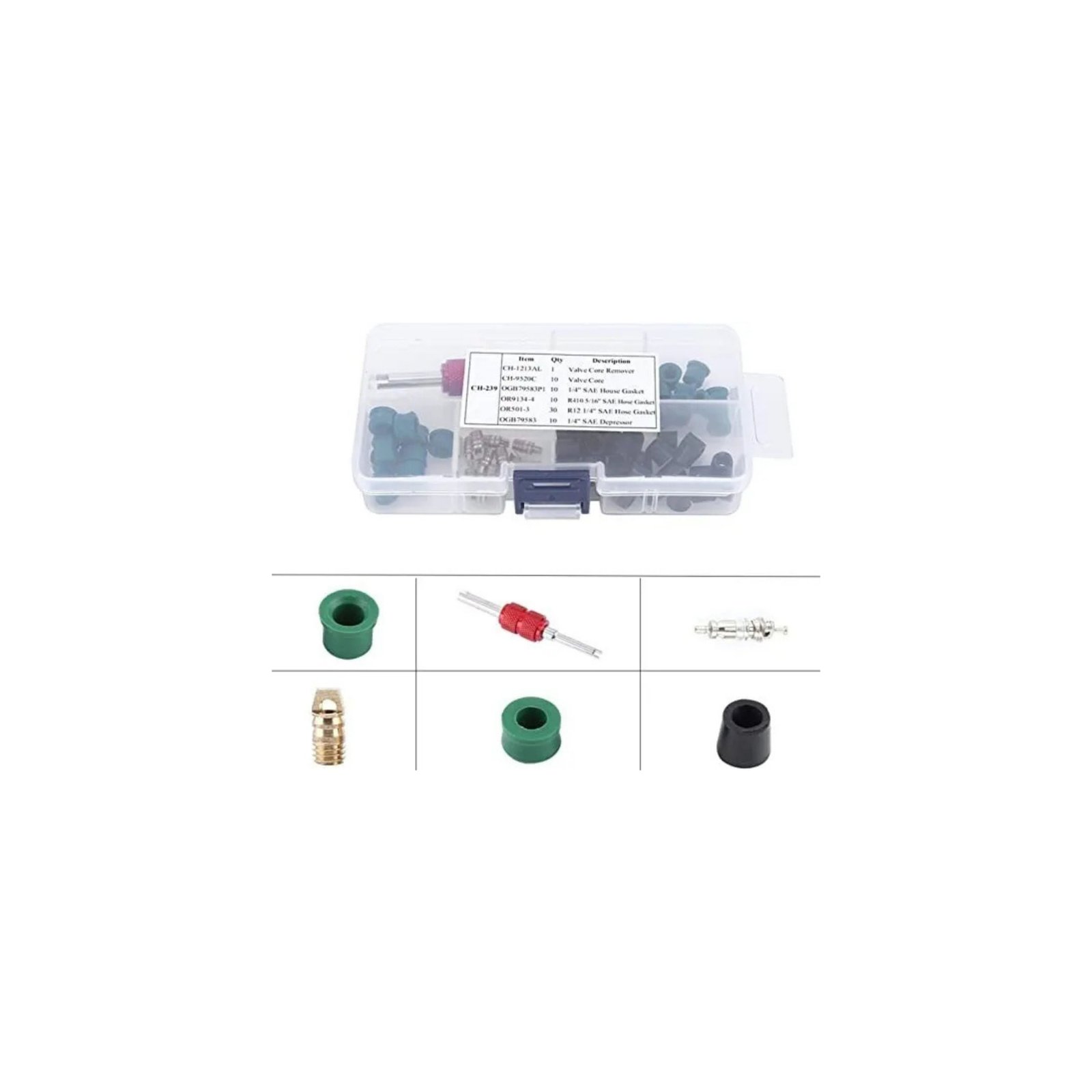 HE039A Kit Válvula y Juntas 71pc con Herramienta