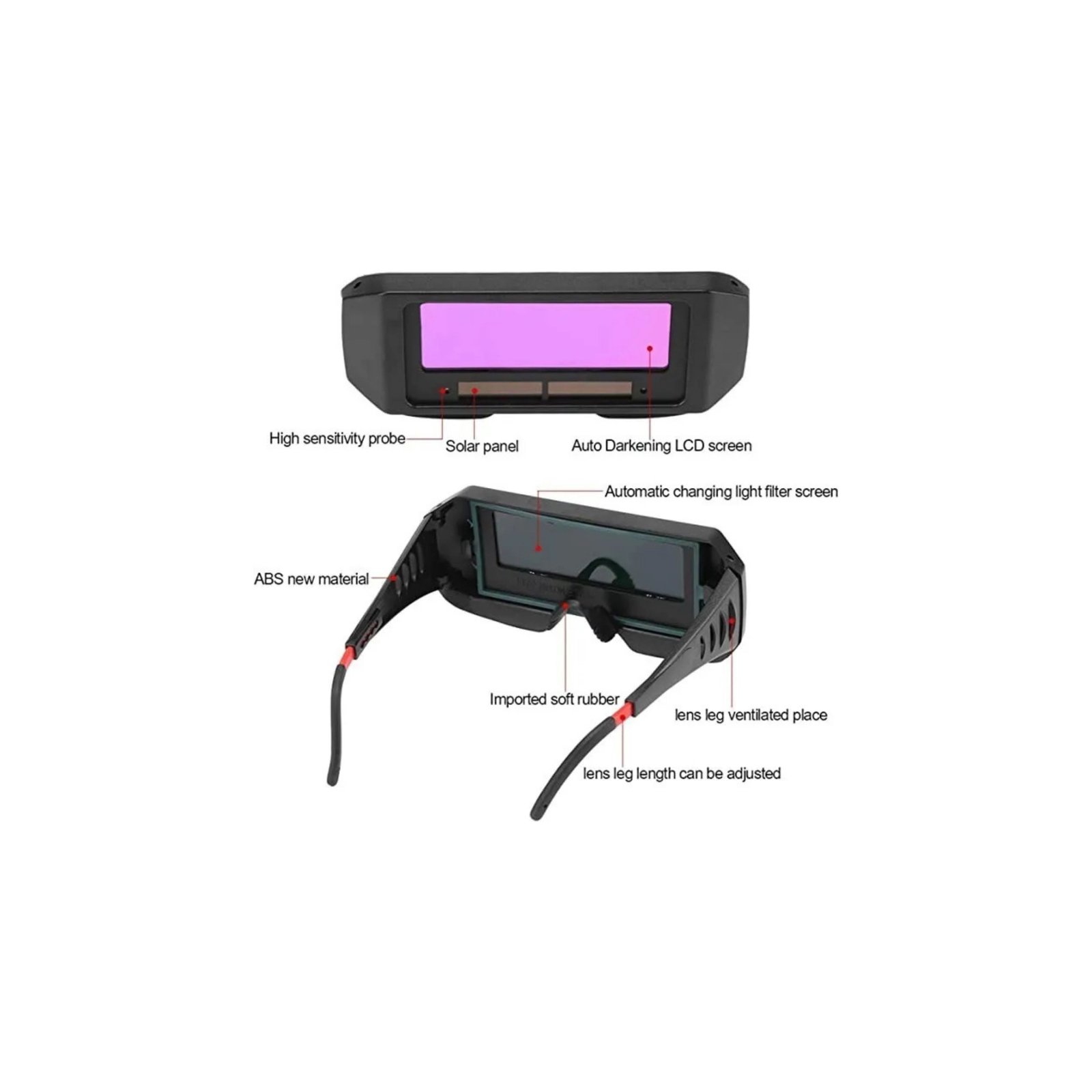 HE047 Lentes para Soldar con Oscurecimiento Automático