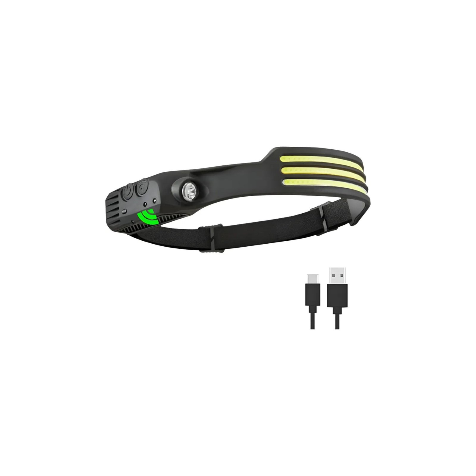 Lámpara Sensor Led para Cabeza Linterna Recargable HE092