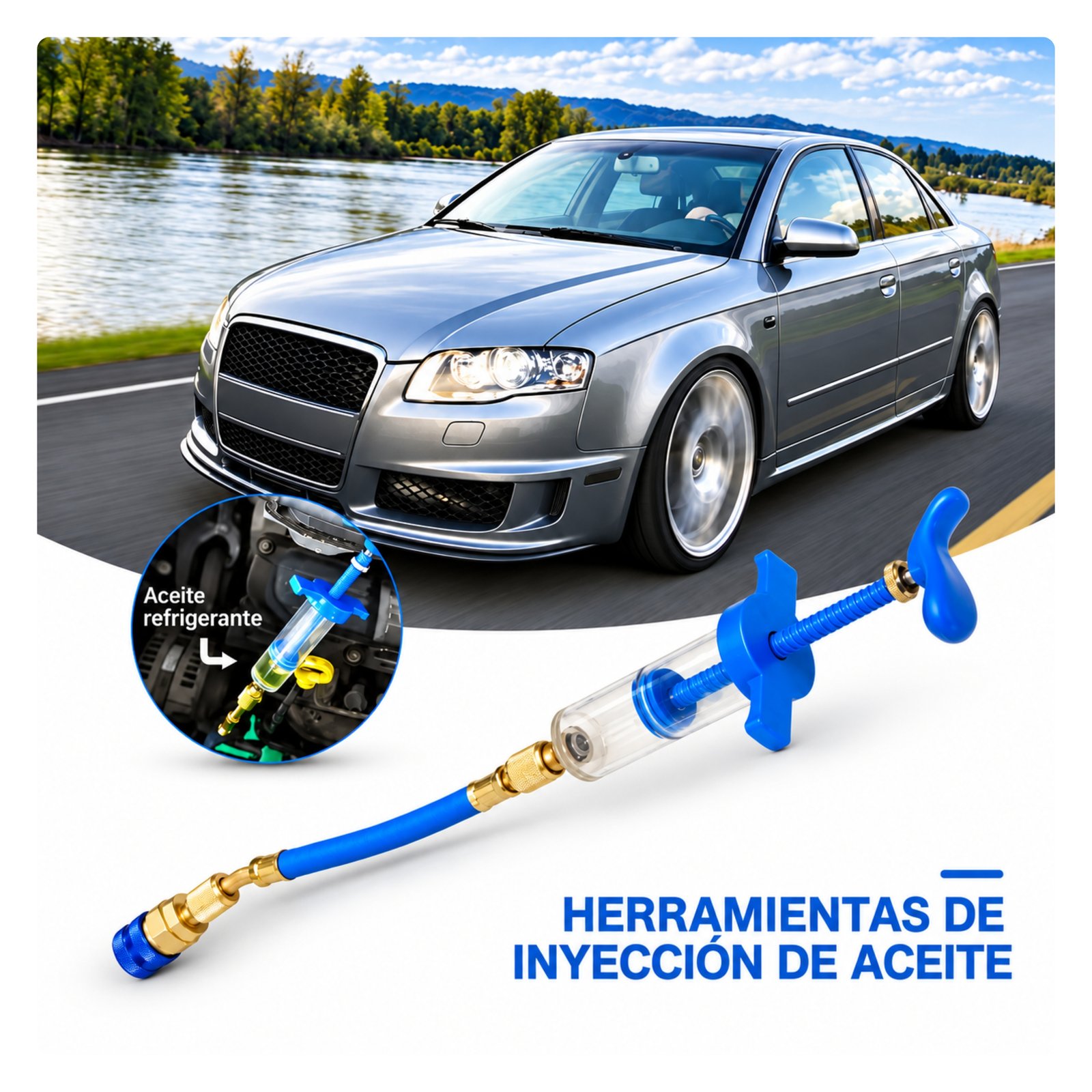 HE002 Inyector de aceite Sistema de Climas Herramienta