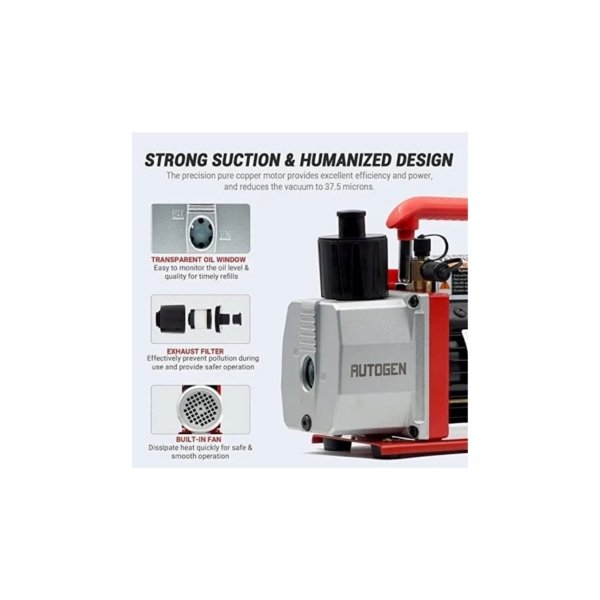 HE003-1 HE003 Bomba de vacío de 5 de A/C 5cfm Aire para R12 R22 R134a