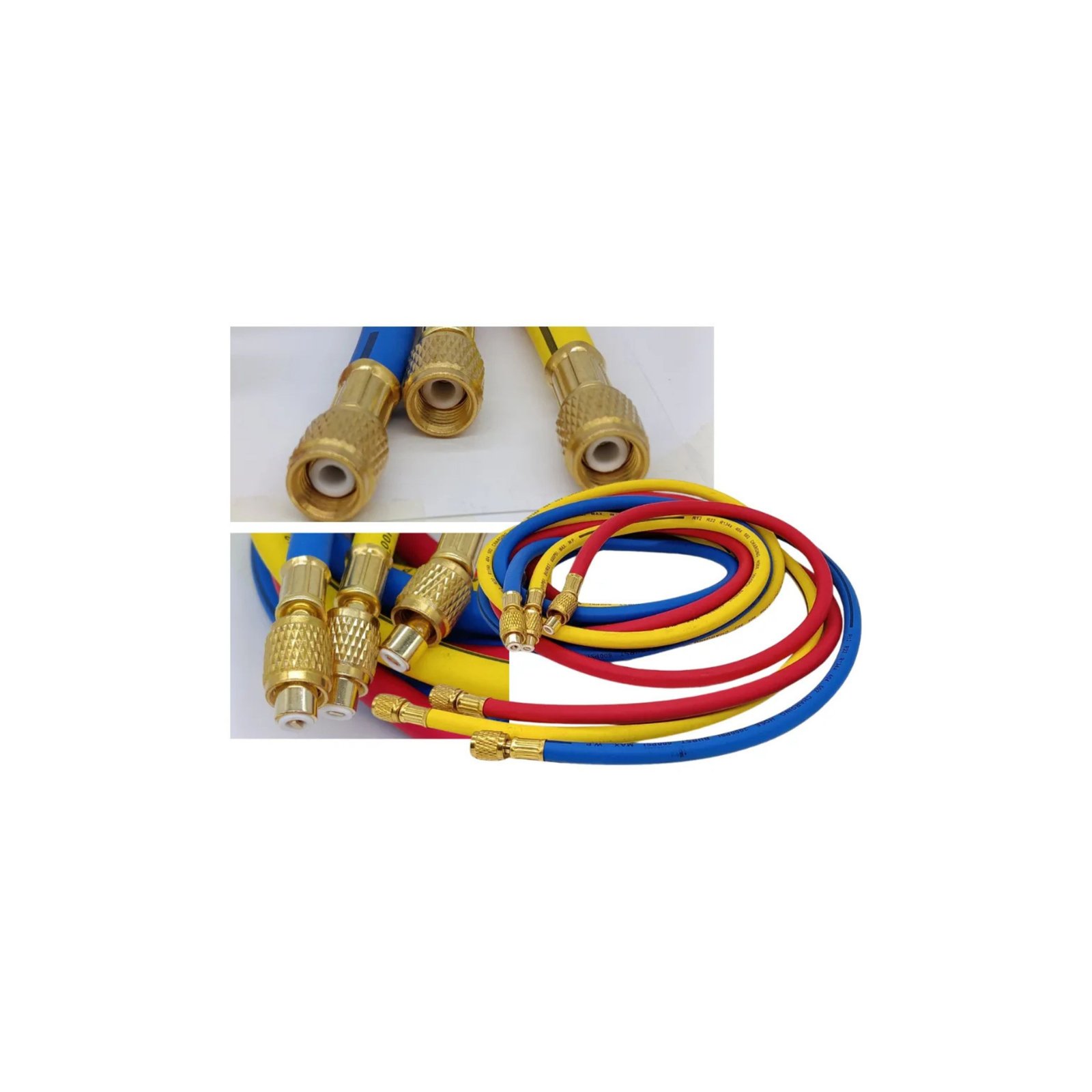 HE008B Manguera para compresor de A/C–3000 PSI/600 PSI–R12/R22/R134a–2.53M