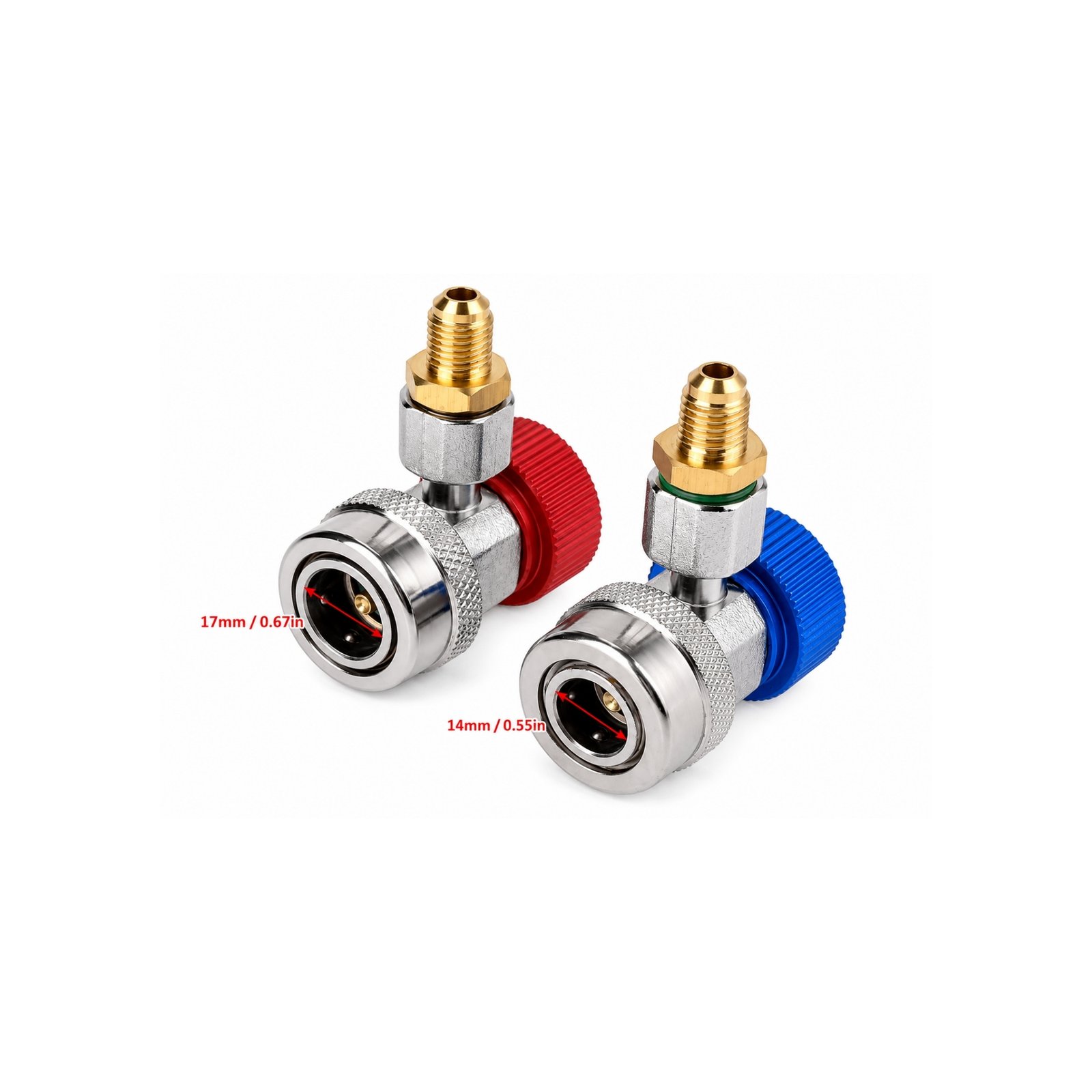 HE015 Adaptador Coupler R134a con ajustable Alto-Bajo