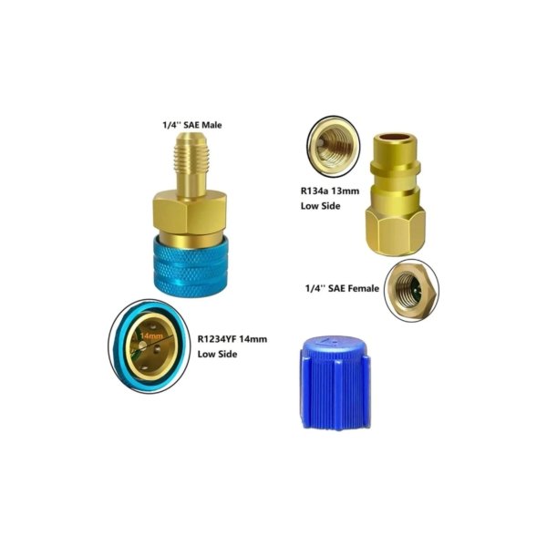 HE027 Kit Cople Carga Adaptador Gas, Alta y Baja