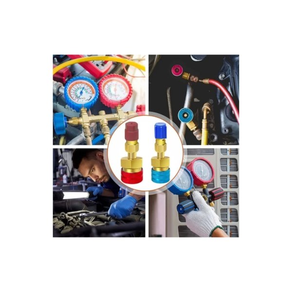 HE027 Kit Cople Carga Adaptador Gas, Alta y Baja