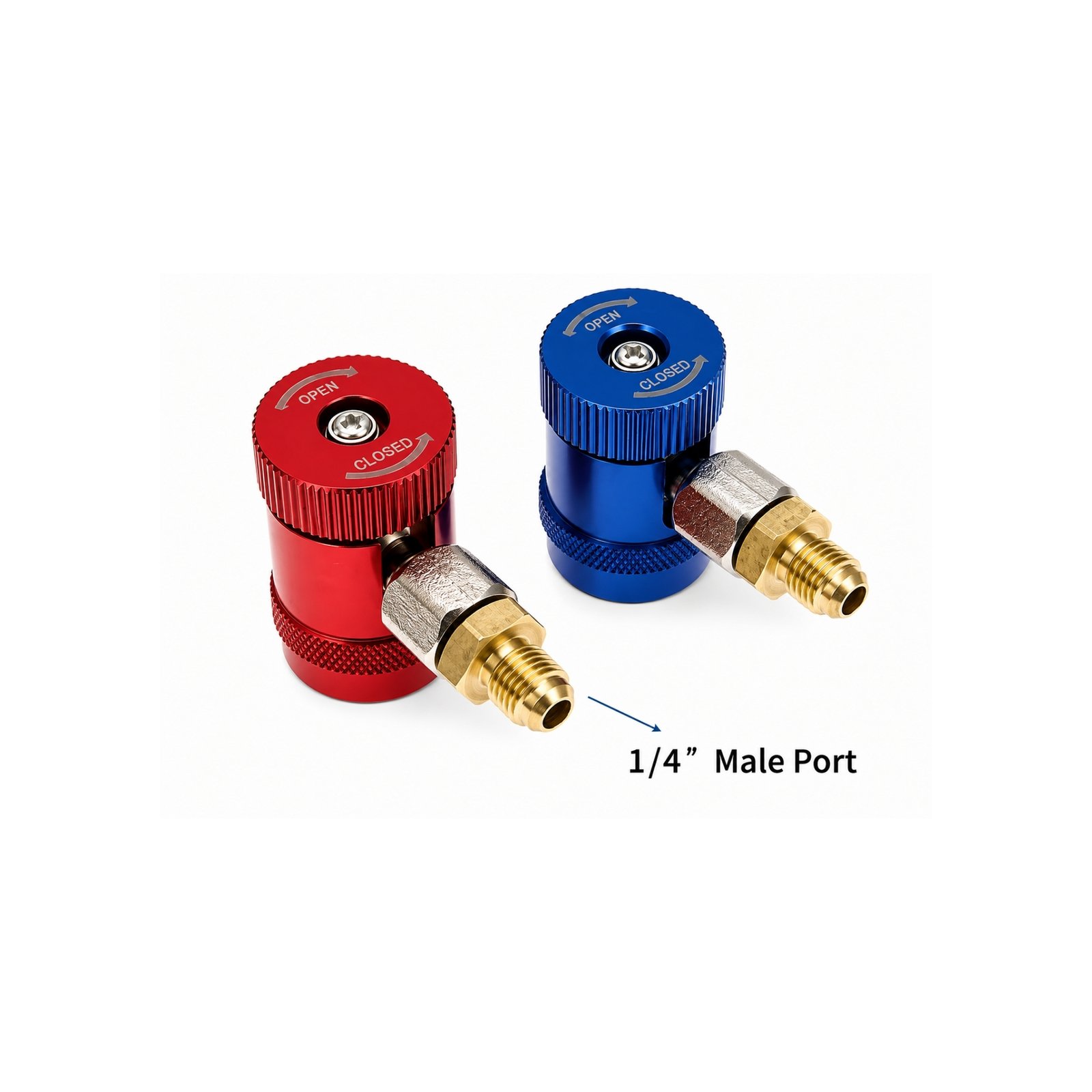 HE031 med (2) HE031 Kit de Coples para Manómetro Gas R1234yf
