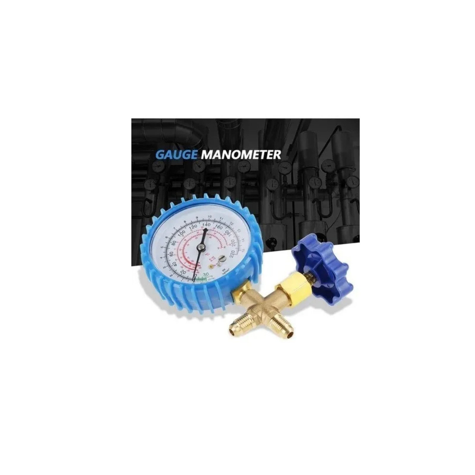 HE036-2 HE036 Reloj Manómetro de Baja R134/r22/r404/r410