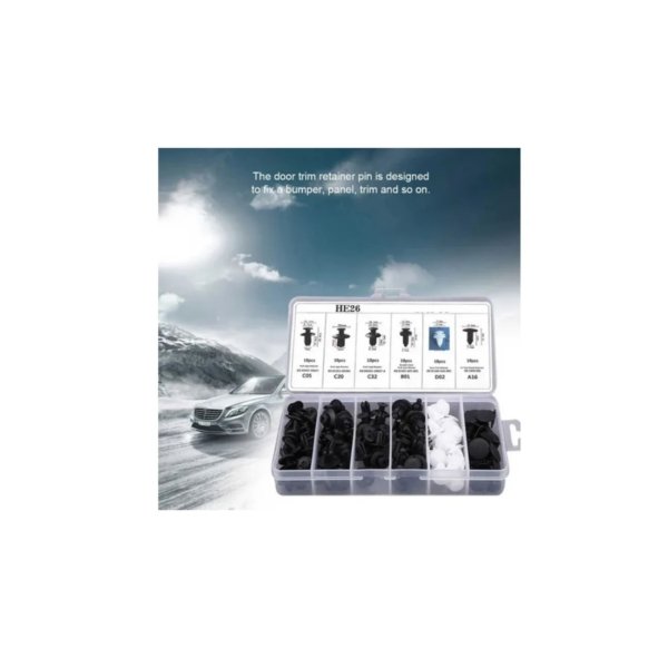 HE043A-3 HE043A Juego Remaches de 6 Tamaños 100pc para Coche