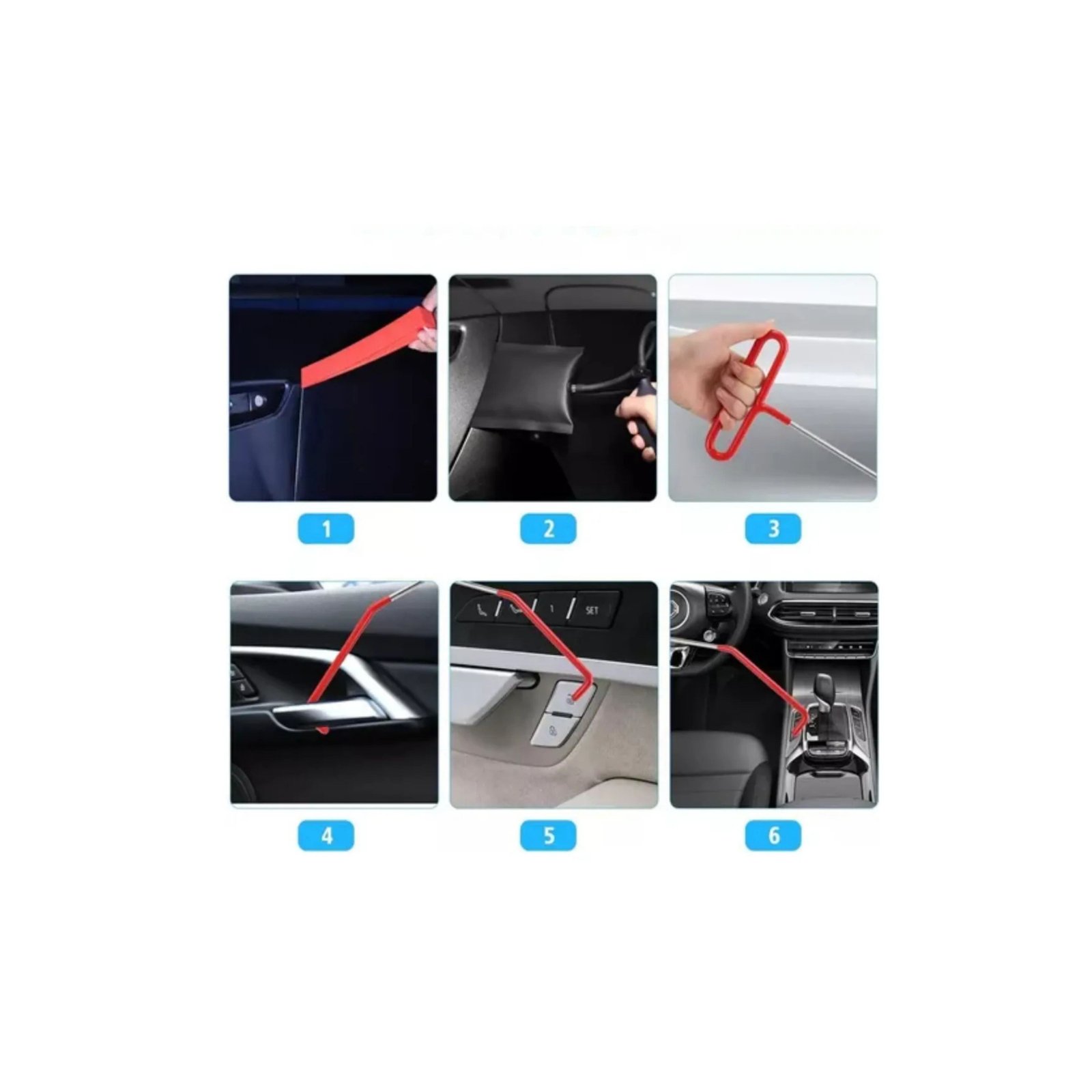 Kit de Herramientas para abrir puerta de Auto HE075