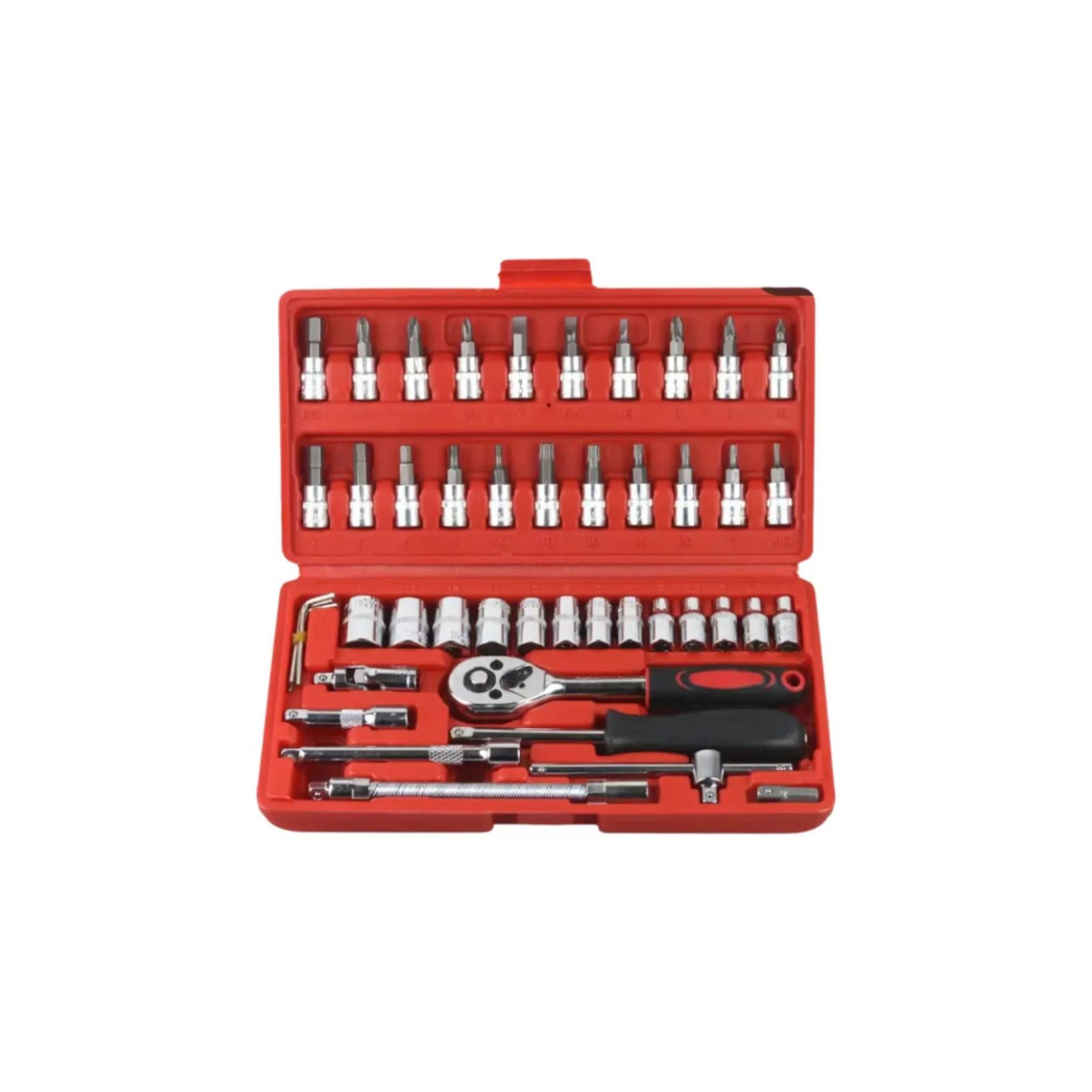 Kit de Herramientas Juego de Llaves Combinadas 46 pz HE077