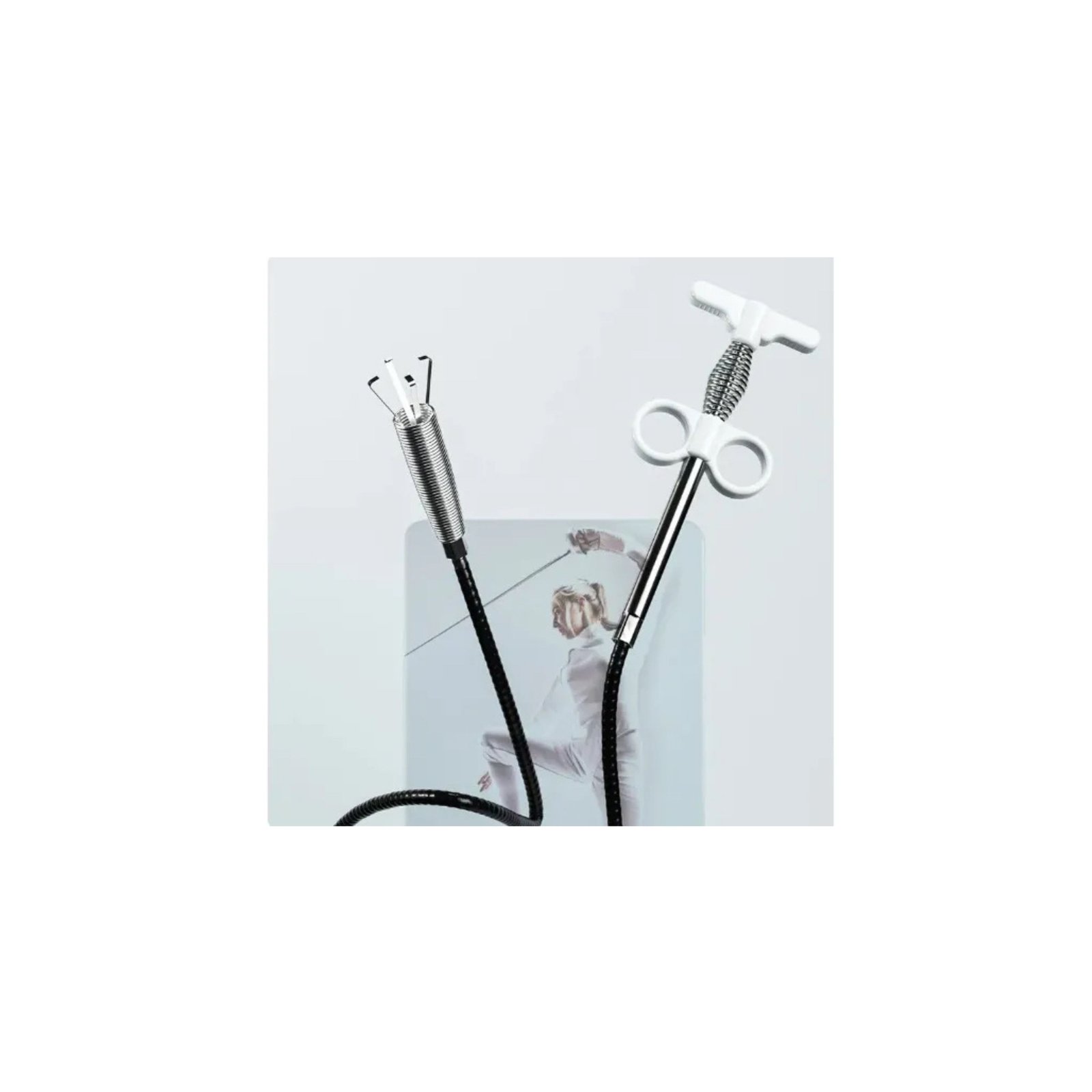 Herramienta Limpieza Pinza Flexible Mecánico Resorte HE078