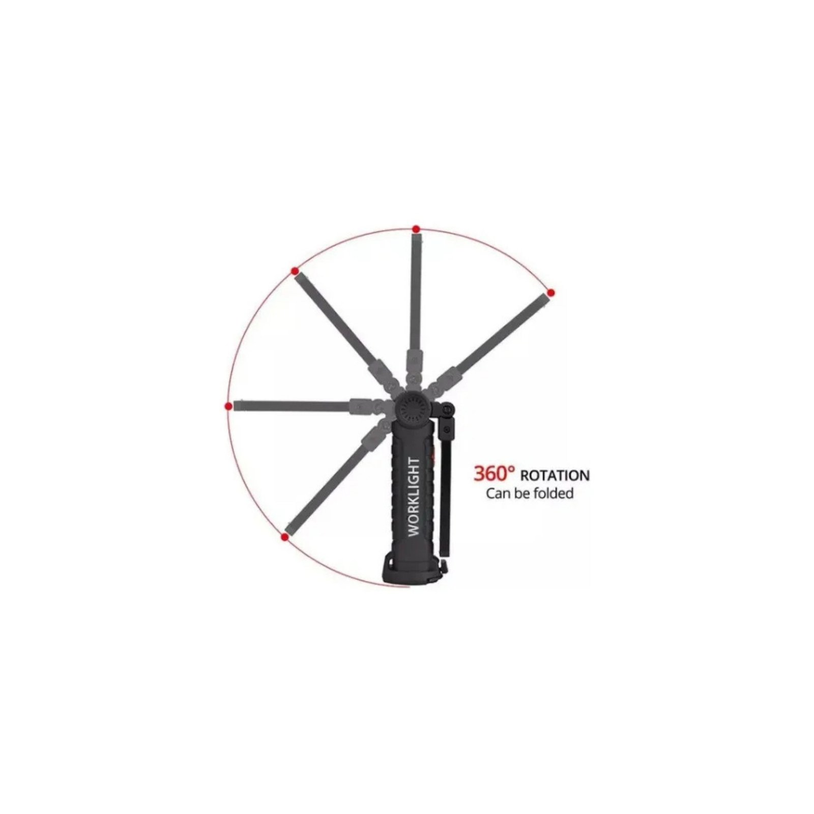 Recargable Luz Led Trabajo Magnética Linterna Lámpara HE090