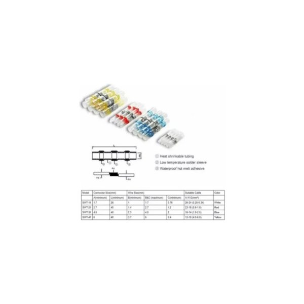 HE099-5 Herramienta Kit Conectores Sello Soldadura con Pistola HE099