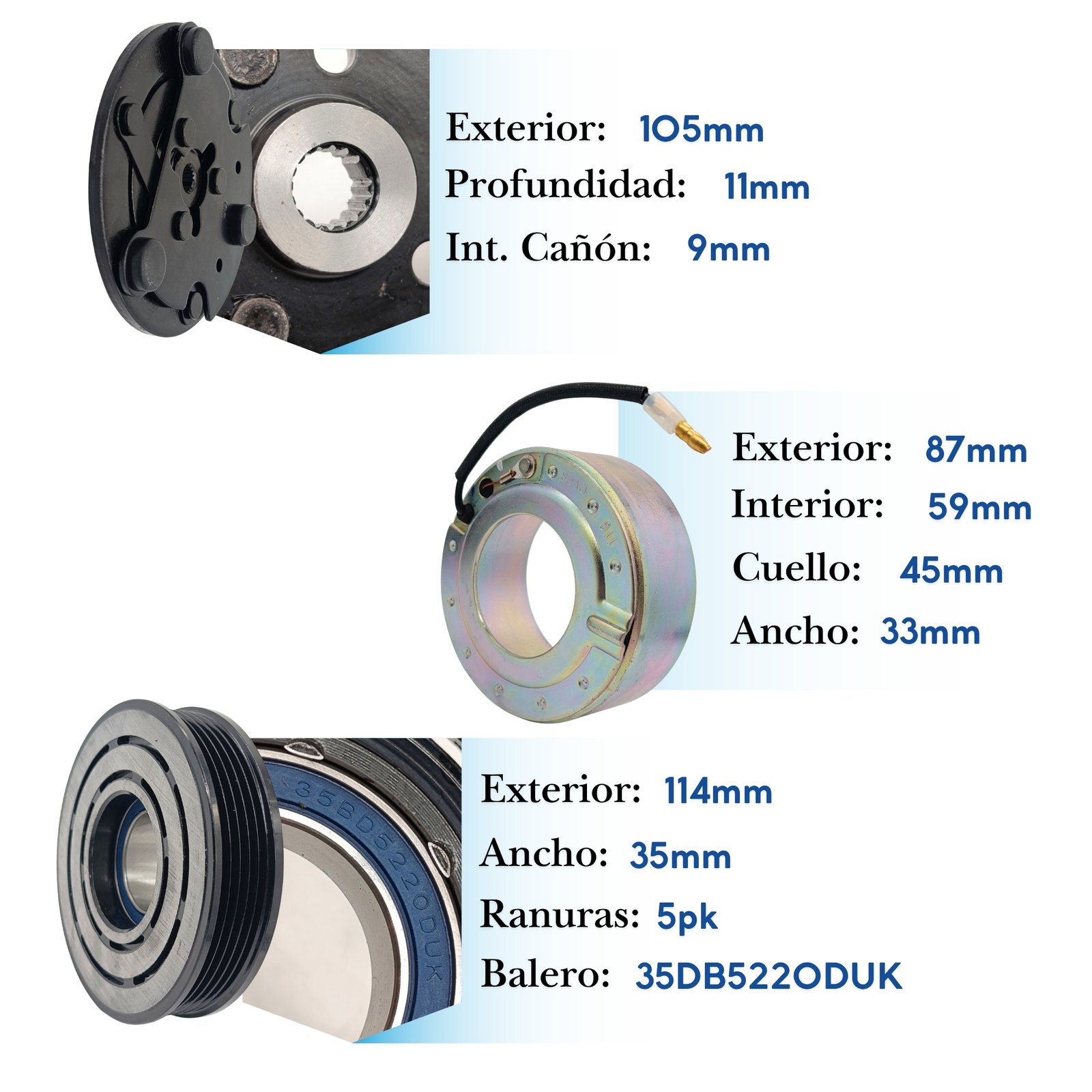 KE179 (5) Kit de Clutch KE179