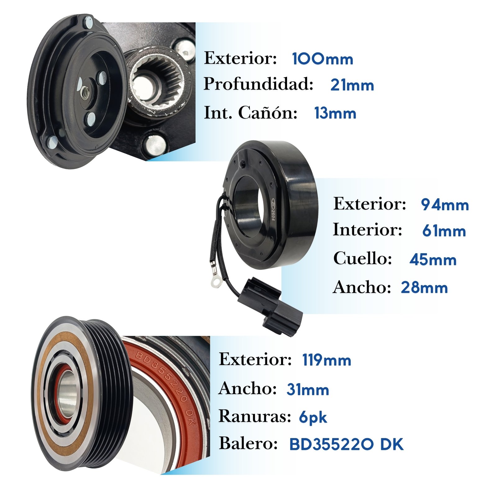 KE190 (2) Kit de Clutch KE190