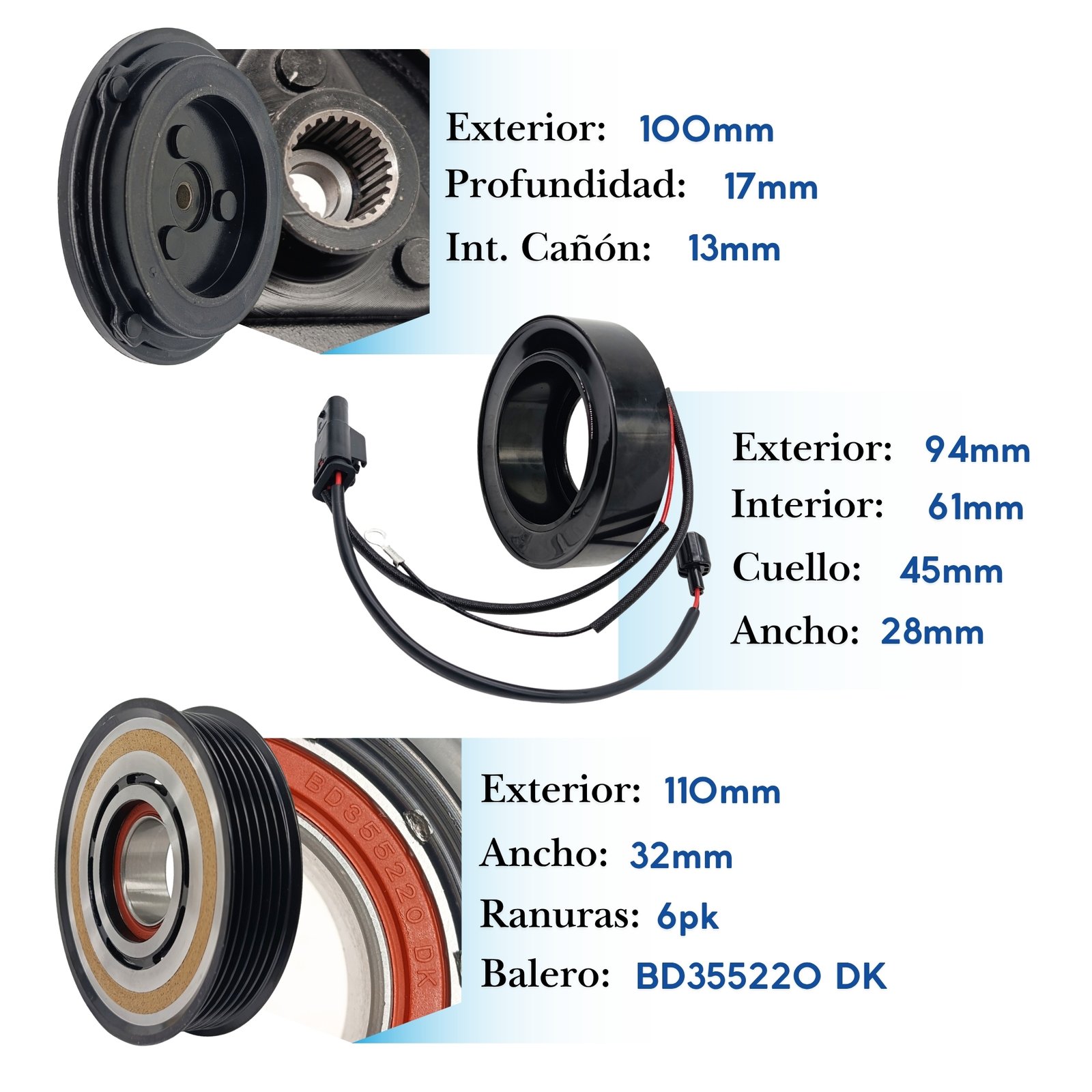KE207 (5) Kit de Clutch KE207