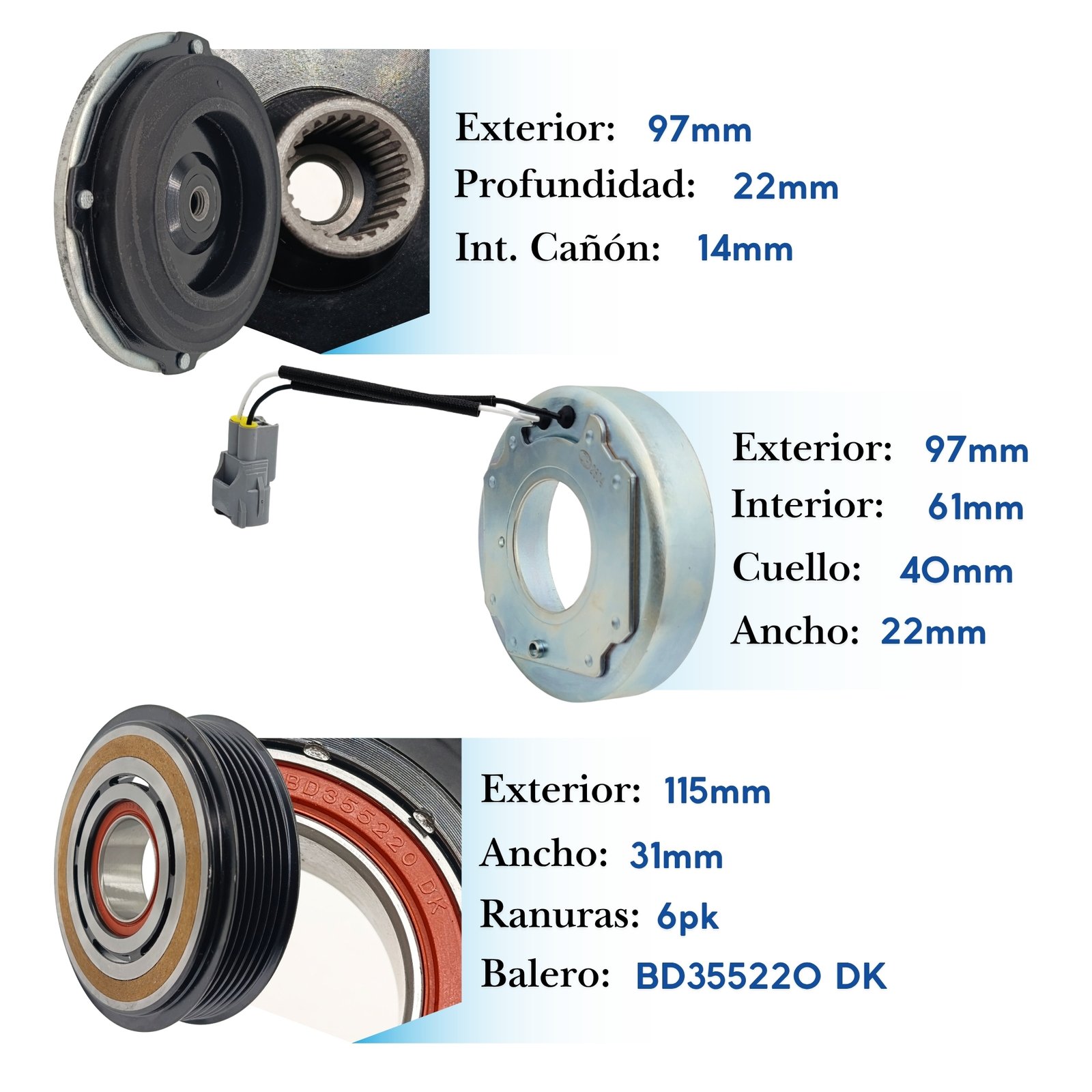 KE191 (2) Kit de Clutch KE191
