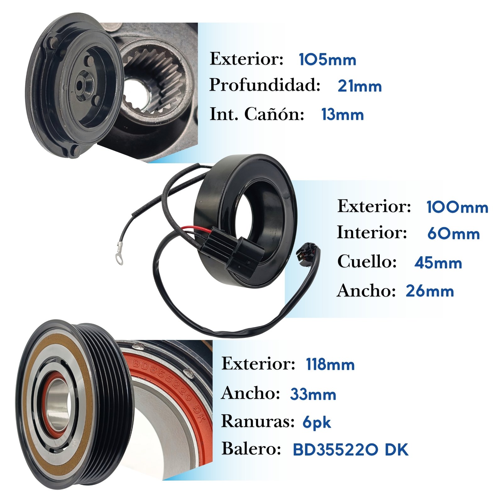 KE199 (5) Kit de Clutch KE199